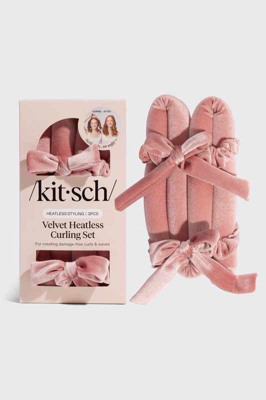 KITSCH - Terracotta Velvet Heatless Curling Set