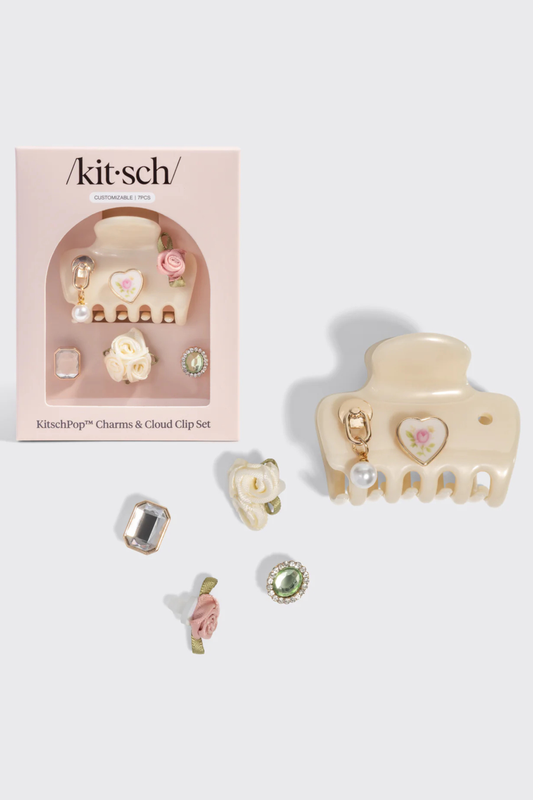 KITSCH - KitschPop™️ Cloud Clip 7pc Set Vintage - Pearlized Cream