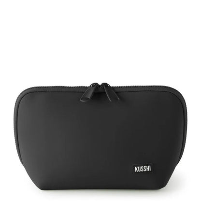 Black/Pink, kusshi-neoprene-makeup-bag-black