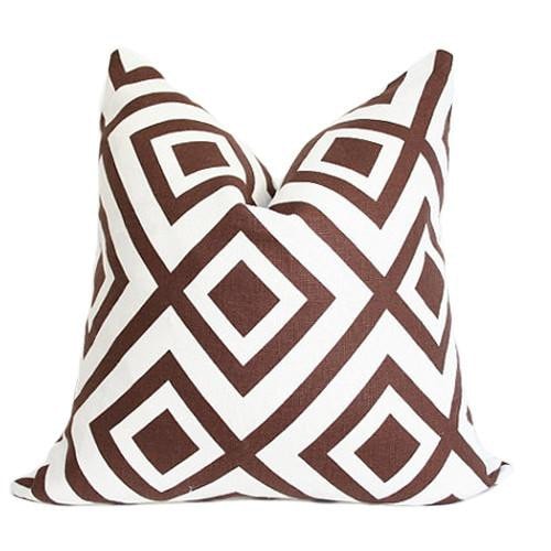 La Fiorentina Brown Custom Designer Pillow | Arianna Belle