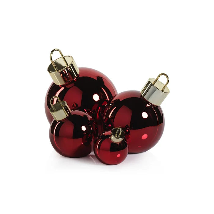 LED METALLIC GLASS BALL -RED-5
