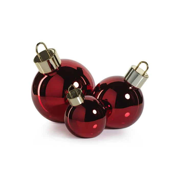 LED METALLIC GLASS BALL -RED-5