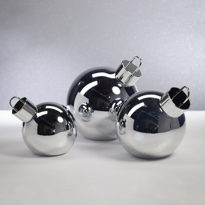 LED SILVER GLASS OVERSIZED 7.75"