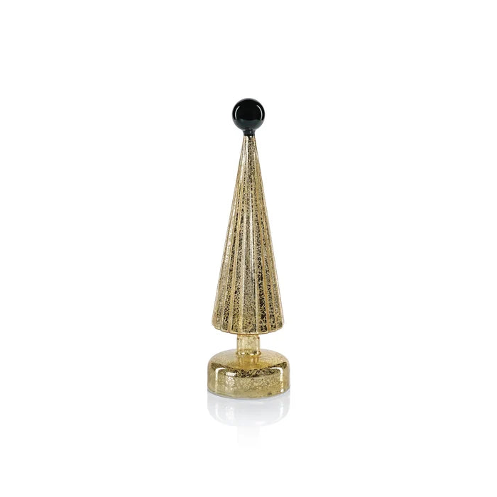 LED TREE GLOBE FINIAL GOLD 12.5"