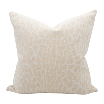 Leopard Ivory Designer Pillow