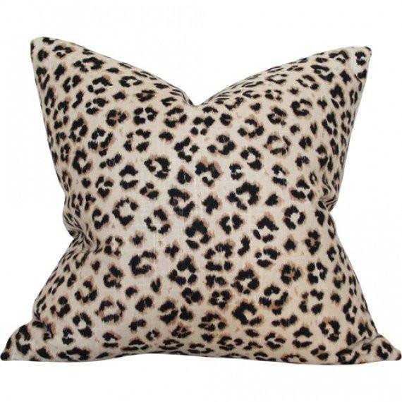 Leopard Linen Custom Designer Pillow | Arianna Belle