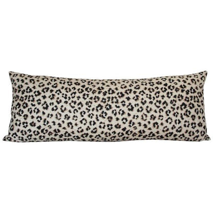 Leopard Linen lumbar Custom Designer Pillow | Arianna Belle