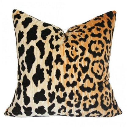 Leopard Velvet Custom Designer Cushion | Arianna Belle