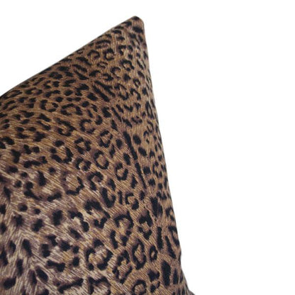 Leopardali Custom Designer Pillow detailed view | Arianna Belle