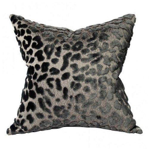 Leopardo Pewter Grey Custom Designer Pillow | Arianna Belle