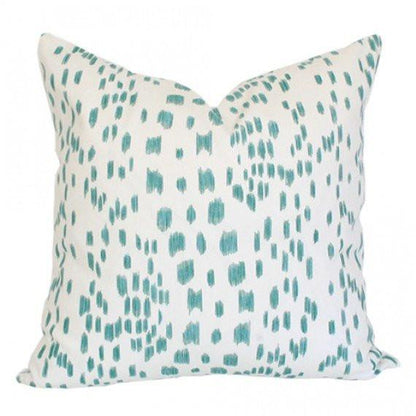 Les Touches Aqua Custom Designer Pillow | Arianna Belle
