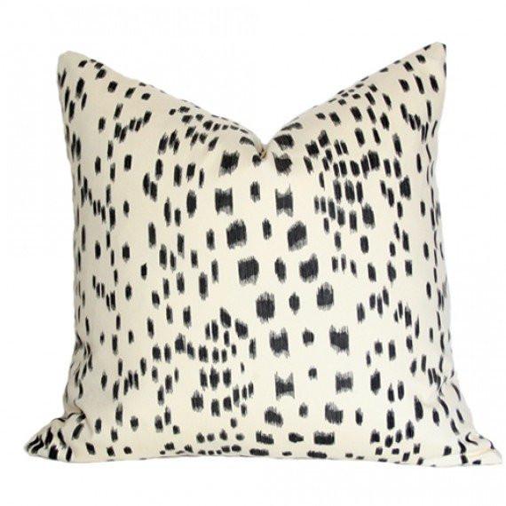 Les Touches Black Custom Designer Cushion | Arianna Belle