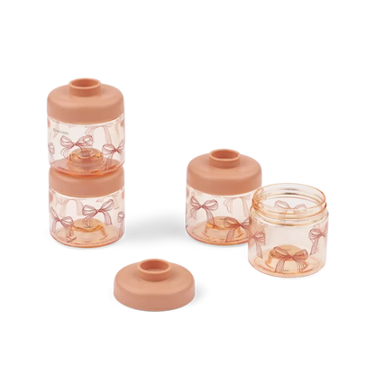 Liewood – Dominique Food Tritan Boxes 100ml 4-Pack – Bows / Pale Tuscany