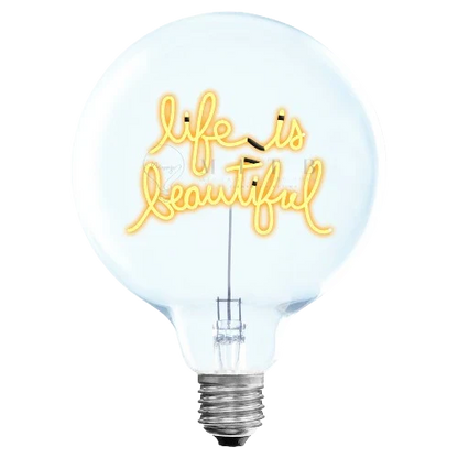 LIFE IS BEAUTIFUL AMBER BULB