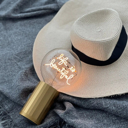 LIFE IS BEAUTIFUL AMBER BULB
