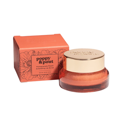 POPPY & POUT - Lip Scrub - Pomegranate Peach
