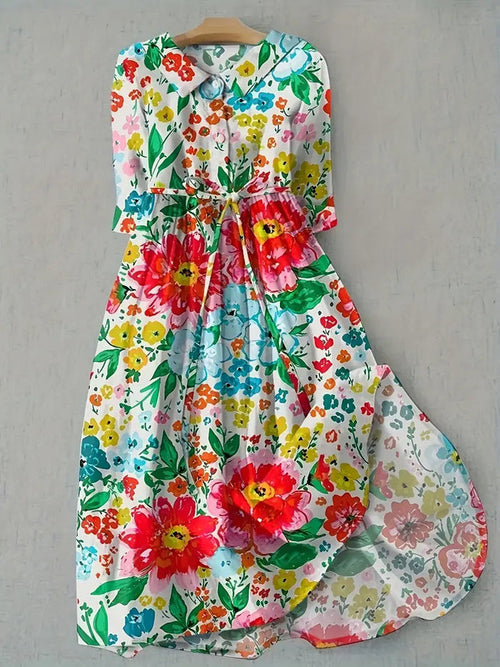 Livia - Comfortable Floral Dress