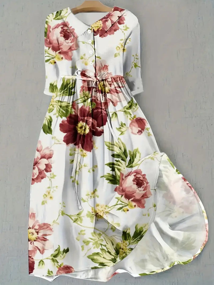 Livia - Comfortable Floral Dress