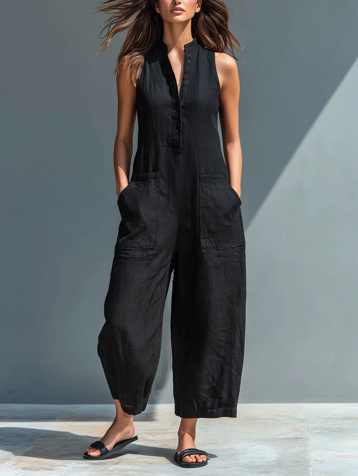 Lotte™ | Minimalist Sleeveless Jumpsuit
