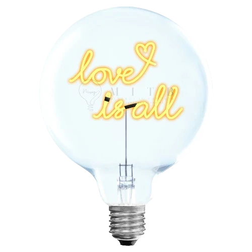 LOVE IS ALL AMBER BULB