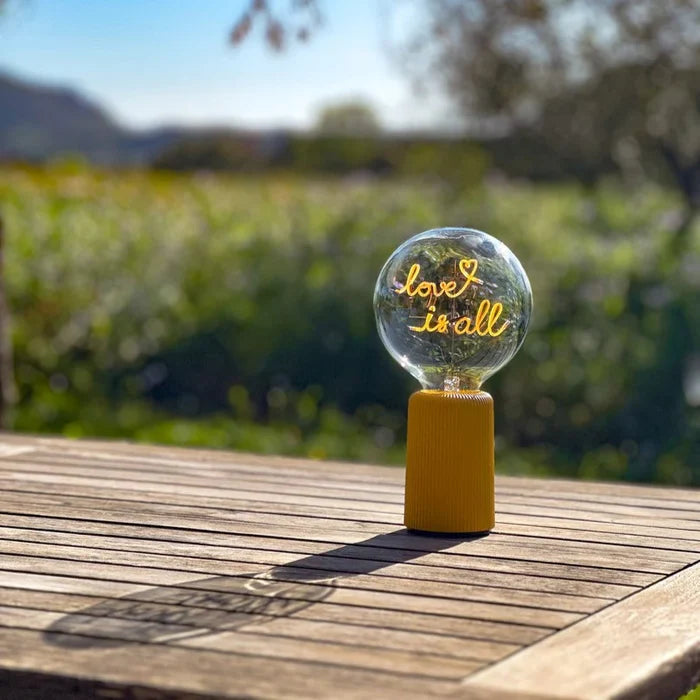 LOVE IS ALL AMBER BULB