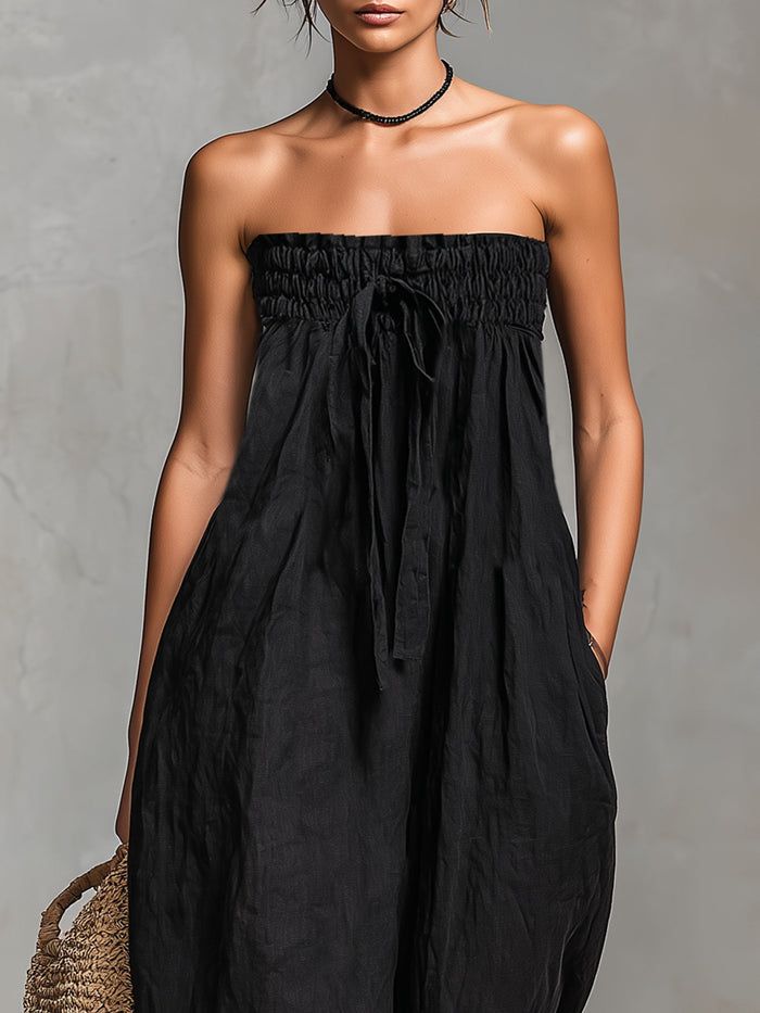 Magie™ | Elegant Strapless Jumpsuit