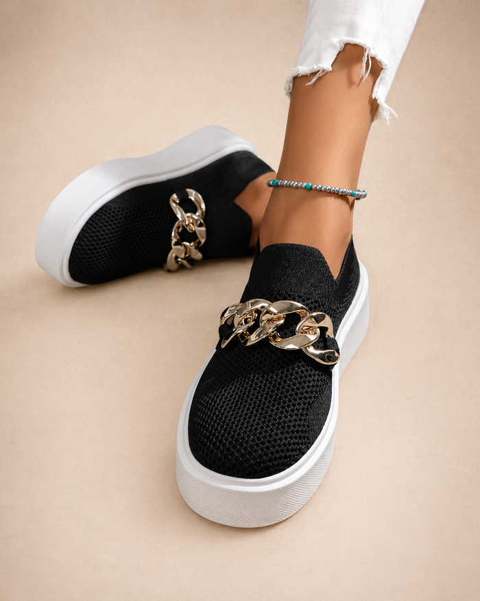 Maria - Metal Chain Shoes