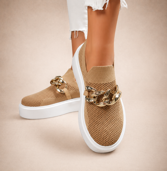 Maria - Metal Chain Shoes