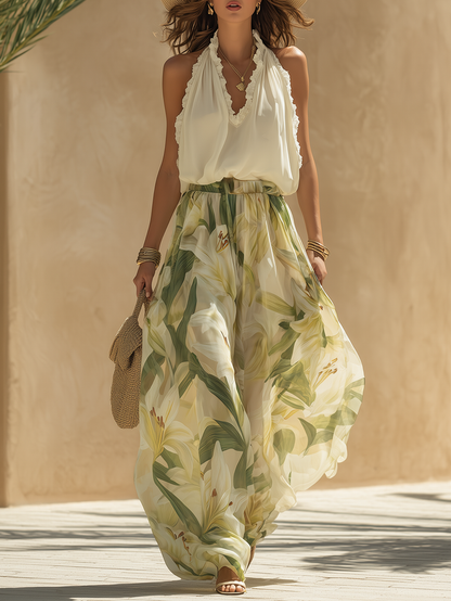 Mary | Elegant Lily Printed Fluid Set