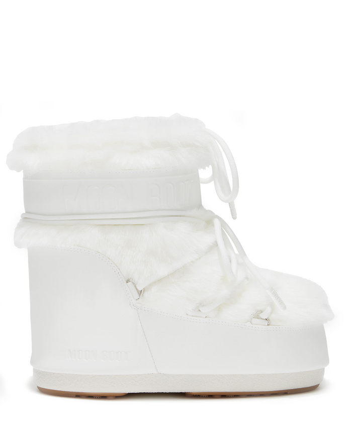 MB Icon Low Faux Fur Optical White 80D1409390