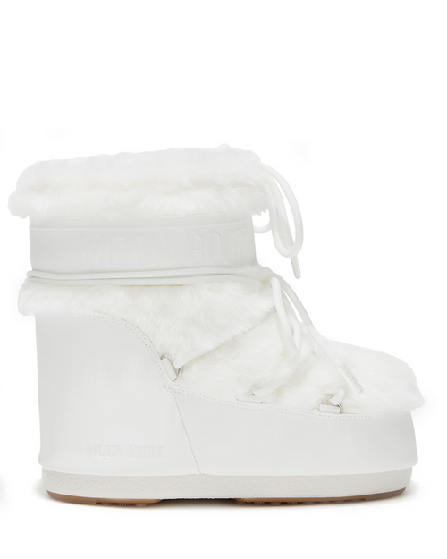 MB Icon Low Faux Fur Optical White 80D1409390