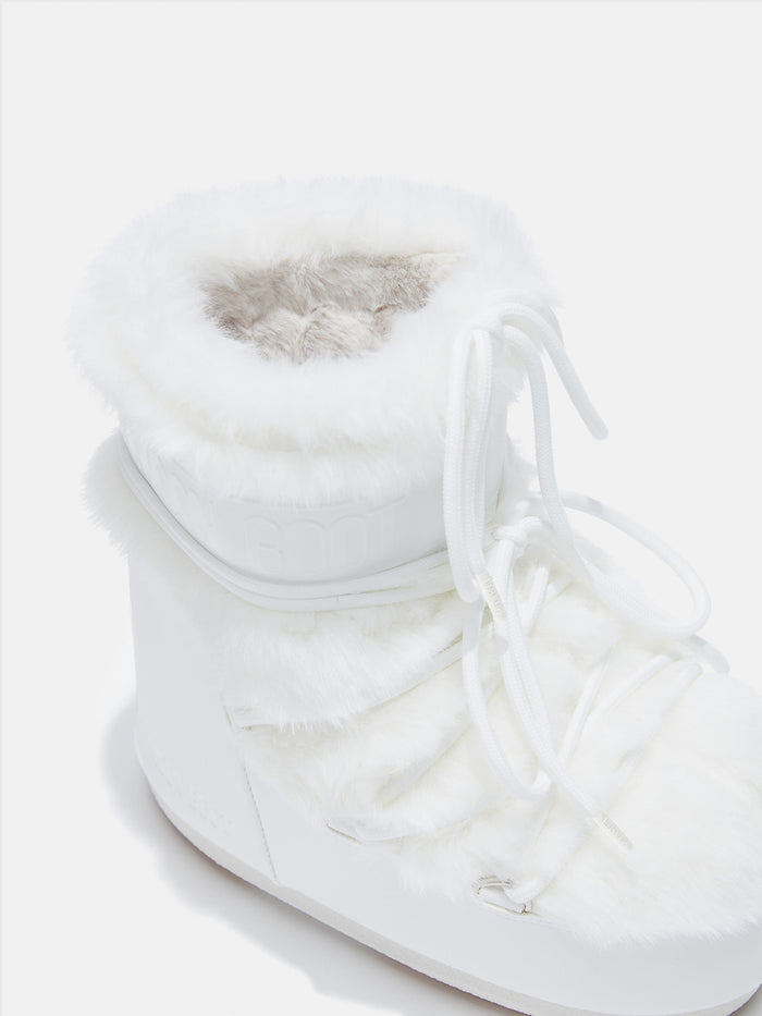 MB Icon Low Faux Fur Optical White 80D1409390