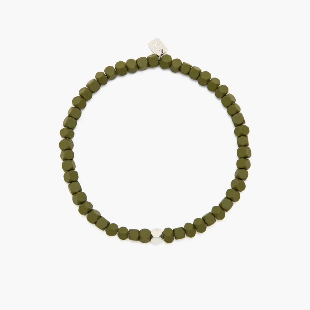 PURA VIDA - Men's Coated Hematite Stretch Bracelet