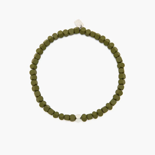 PURA VIDA - Men's Coated Hematite Stretch Bracelet
