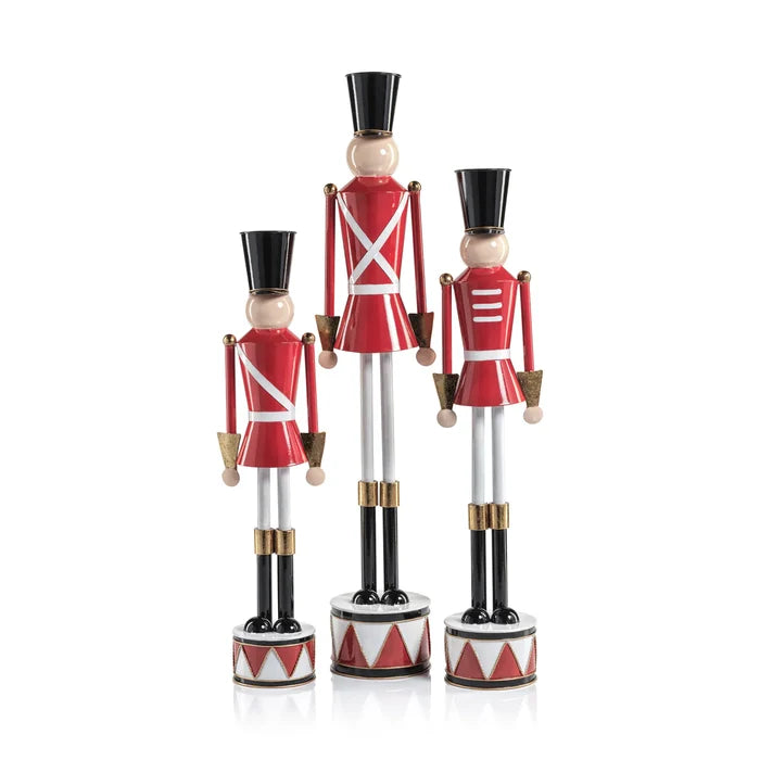 METAL FESTIVE DECORATIVE SOLDIER 17.75