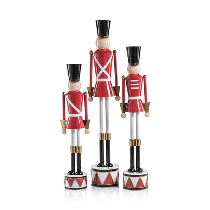 METAL FESTIVE DECORATIVE SOLDIER 17.75