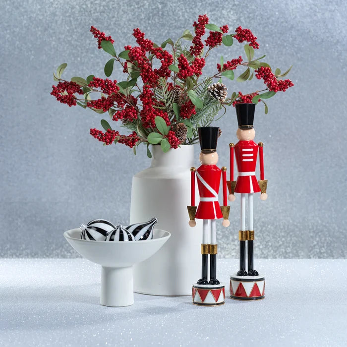 METAL FESTIVE DECORATIVE SOLDIER 17.75