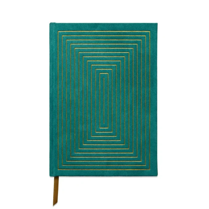 METALLIC SUEDE JOURNAL -LINEAR BOXES
