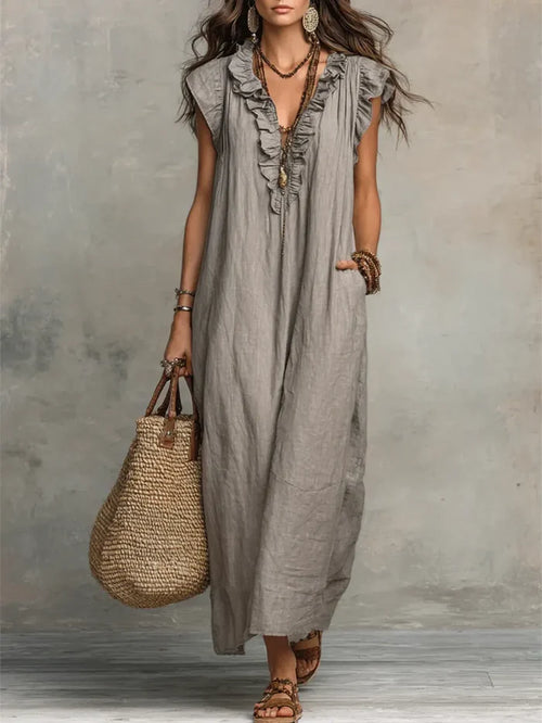 Mia | Long Fluid Bohemian Dress