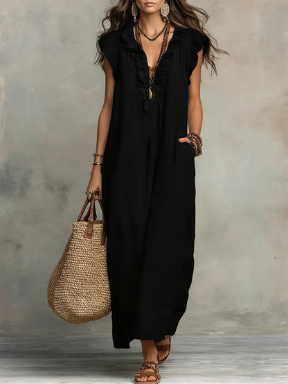 Mia | Long Fluid Bohemian Dress