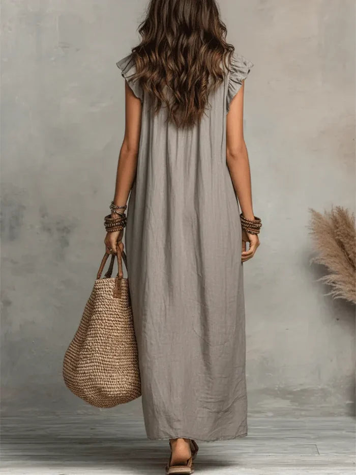 Mia | Long Fluid Bohemian Dress