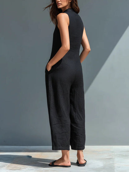Misha™ | Minimalist Sleeveless Jumpsuit