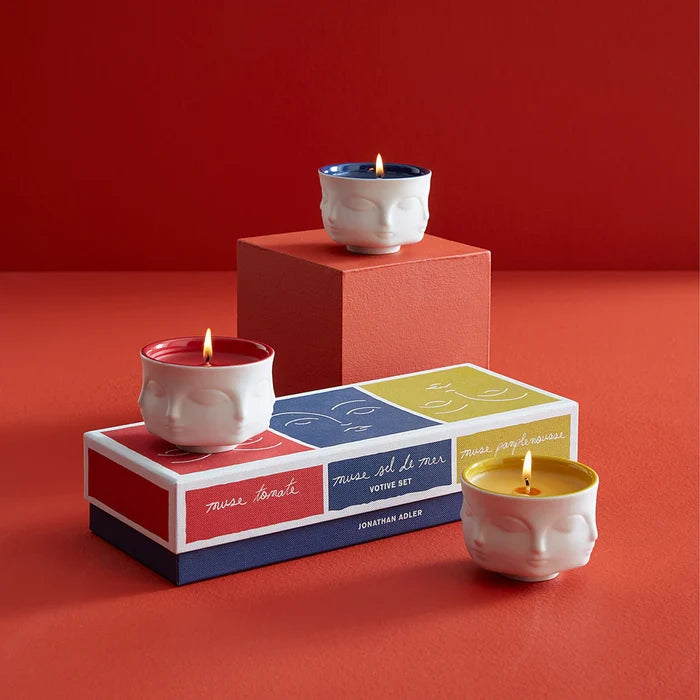 MUSE COULEUR VOTIVE CANDLE SET OF 3