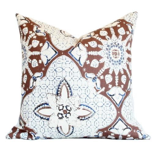 New Batik Brown and Navy on Tint (Last Chance)