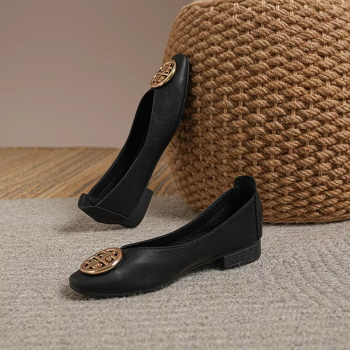 Orchard Leather Ballerinas