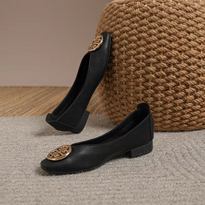 Orchard Leather Ballerinas
