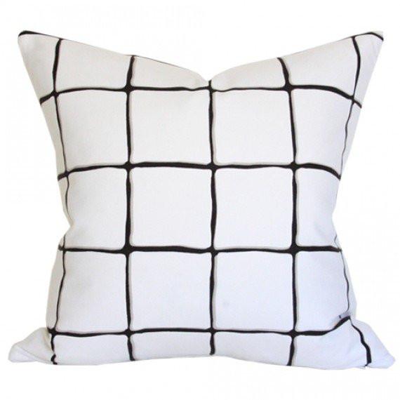 Painted Check Ink Custom Designer Pillow | Arianna Belle
