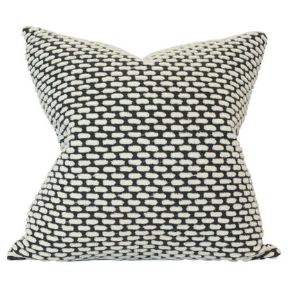 Pebble Onyx Reverse Custom Designer Pillow | Arianna Belle