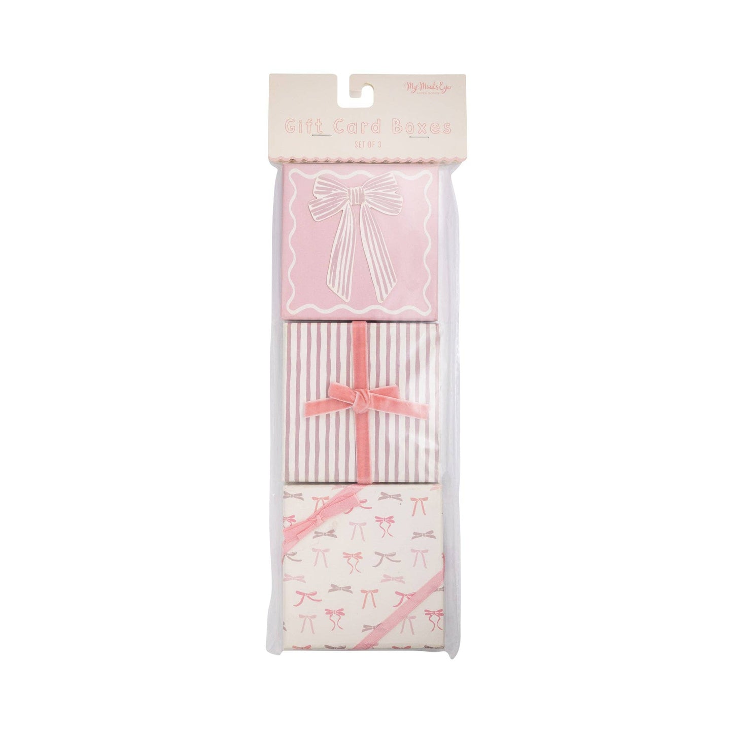MY MIND'S EYE - Pink Bows Gift Card Boxes