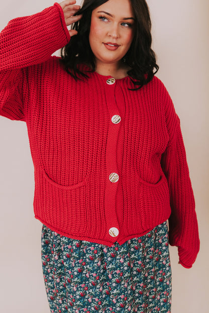 PLUS SIZE - By The Fireside Cardigan